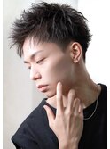 ツーブロック刈り上げアップバング 【ソフトツイストパーマ】
