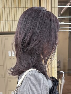 パークレーン アイス イヴェン(park lane ICI yeven) ブリーチなし　ピンクラベンダー　暖色　レイヤーカット/momoka