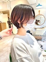 ヘイリー(HAILEY)&nbsp;【大人ショートカット】ひし形ショートボブ前髪あり20代30代40代