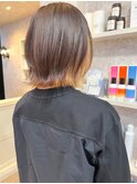 福山市美容室Caaryブリーチインナーカラーレイヤーボブ