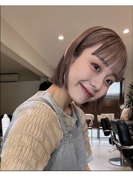 ガーランド (Garland) 切りっぱなしボブ/暖色カラー/前髪/原宿神宮前