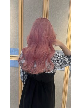 ヘアサロン ガリカ 表参道(hair salon Gallica) 【柴田優香】ケアブリーチでつくるハイトーンピーチピンクカラー