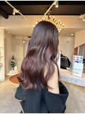 --イメチェンヘアスタイル--ワインレッド