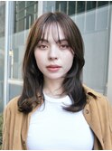 ◆大人かわいい小顔レイヤーカット/まろやかブラウンベージュ