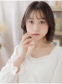 透けバングフェザーパーマゆるふわボブディa戸頭20代30代40代