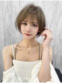 ショート ボブ インナー 艶髪 韓国風 レイヤーカット