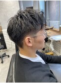 ナチュラルアップバングショート