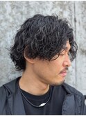 波巻きスパイラルパーマ/波巻きパーマ/岡崎メンズパーマ