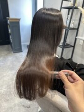 モンヘアー(mont hair) 髪質改善トリートメント、縮毛矯正で艶髪へ