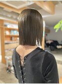 オリーブグレーボブ