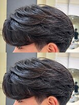 ニコ トウキョウ ヨコハマ(nico)&nbsp;メンズセンターパートウルフセンターパートニュアンスパーマ襟足