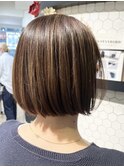 三鷹ショートボブくびれショートイルミナカラー顔周りレイヤー