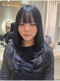 レイヤーカット／韓国風／顔周りカット
