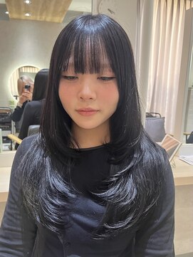 グラス 春吉2号店(glass) レイヤーカット/韓国風/顔周りカット