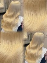 ベレーザ 渋谷(BELEZA) 17495全頭ブリーチダブルカラーハイレイヤーカット金髪ブロンド