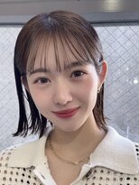 メゾンアクア 表参道(Maison ACQUA) 切りっぱなしボブナチュラルボブミディアム前髪縮毛矯正表参道