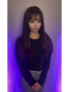 ユウキカガヤキ(YUUKI KAGAYAKI) 姫路 レイヤーカット ロング 姫路 縮毛矯正 縮毛矯正 自然