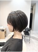 愛され丸みショートボブ◎