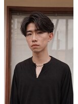 クオル 立川(QOL)&nbsp;フェザーパーマニュアンスパーマセンターパートメンズカット