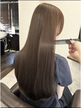 ヘアーアジール(hair agir)の写真/施術の度に髪質改善！水素カラーと厳選トリートメントでダメージを最小限に抑え指通り滑らかなサラツヤ髪へ