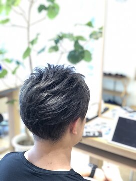 アスピリーフ(ASPILEAF) 【ASPILEAF】men's グレー おしゃれツーブロック