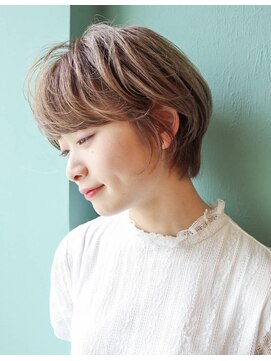 トリコ ショップアンドヘアサロン(tricot shop hair salon) 耳かけショート☆小顔カットベージュカラー20代30代30代