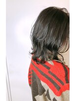 ネオリーブアーチ 武蔵小山店(Neolive arch)&nbsp;くびれミディ　×　ネイビーグレージュ【武蔵小山美容室】