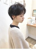 マッシュショート/ニュアンスパーマ