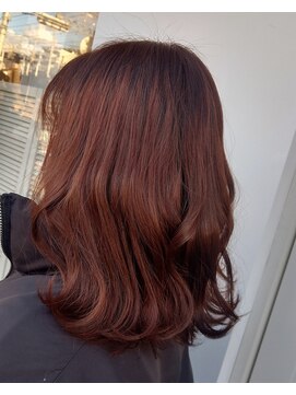 ヘアーデザイン ユーケー(Hair design Yu K) ブリーチなし×オレンジカラー♪