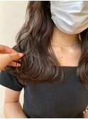 ショコラカラー_ツヤブラウン_波ウェーブ_07