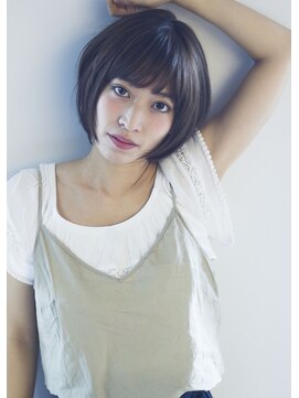 ソイルバイロミー(soil by ROMMY) 丸ショートボブ/アッシュブラウン/横浜髪質改善