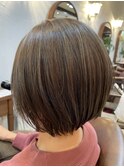 【白髪ぼかしハイライト×ファイバープレックスブリーチ】