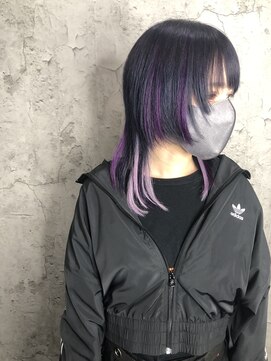 ルーツアイリー 心斎橋(ROOTS IRIE) インスタ人気☆ウルフ×ディープパープル×ポイントエクステ