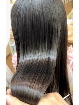 ヘアカフェ コトノハ(hair cafe Kotonoha) コトノハ】艶感ストレート　酸性縮毛矯正長崎髪質改善うるツヤ