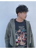 【lil.】フェードカットツーブロック マッシュパーマ ハイライト