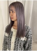 ホワイトラベンダー/韓国風/ハイトーン/ブリーチ