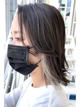 キーゴ 博多(KY-GO.) ボブ　/ ベージュインナーカラー