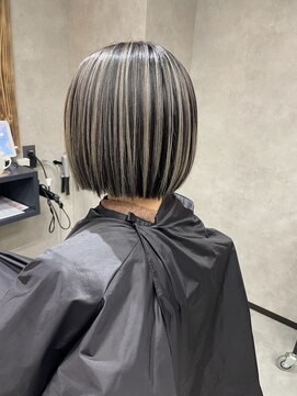 サニー 渋谷(SUNNY) バレイヤージュ、ハイライト、レイヤーロング、グレーベージュ