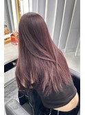 韓国ヘア×ボルドーカラー