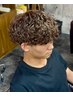 メンズカット＋透明感カラー＋パーマ（ツイスパ、ツイスト、波巻き等OK）