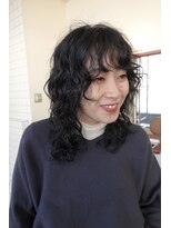 スタニング 渋谷(STUNNING.) ウルフパーマ レイヤーパーマ くるくるパーマ