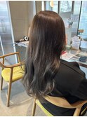 20代30代グレージュ髪質改善カラー韓国ヘア透明感