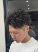 スパイキーショート+ピンパーマ