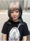 ホワイトデザイン ルーツカラー ホワイトブラック デザイン
