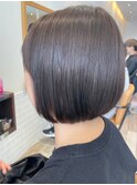 マッシュショート丸みショート黒髪ショートベリーショート40代