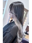 ホワイトベージュ×インナーカラー