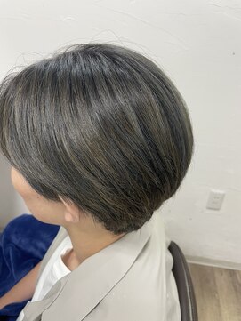 美容室 カノン(Kanon) ハイライト×ブルーアッシュ