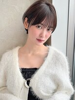 アフロート ルヴア(AFLOAT RUVUA) みね.丸みが可愛いマッシュショート♪30代40代小顔新宿丸顔面長