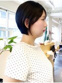 小顔ショート/大人ショート/20代/30代/40代/黒髪/暗髪大人可愛い