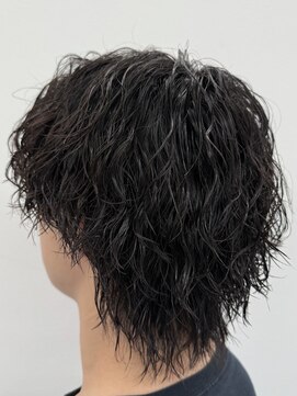 ビカムメンズヘアー 栄店(become men's hair) 絶壁解消くびれウルフ縦落ちツイストスパイラルパーマ名古屋栄